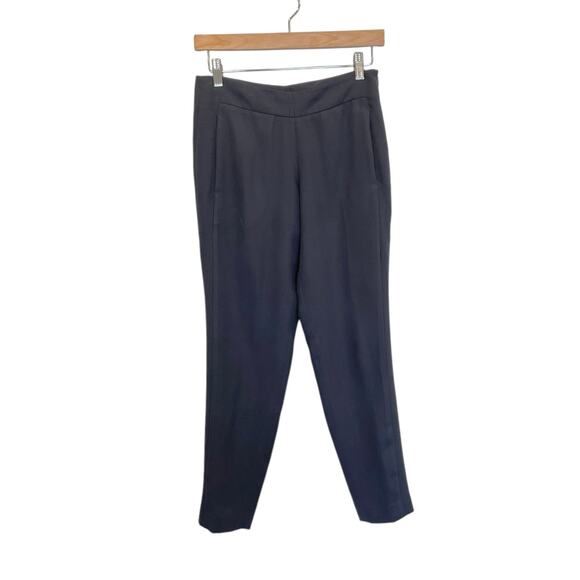 Theory Timba Madera Tapered Leg Pant Navy Women's 0 - Picture 2 of 10